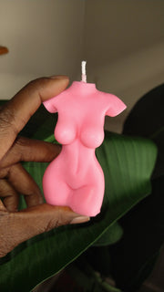 Body Soy Candle Female Body Shaped Candle Woman Torso Candle Woman Bust Candle Home Decoration for Valentine's Day Bedroom Bathroom Aesthetic Decoration (White